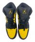 中古・古着 NIKE (ナイキ) AIR JORDAN 1 MID SE イエロー×ブラック サイズ:27：10000円