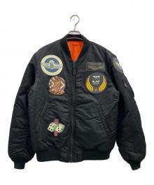 AVIREX（アヴィレックス）の古着「AVIREX　フライトジャケット」｜ブラック