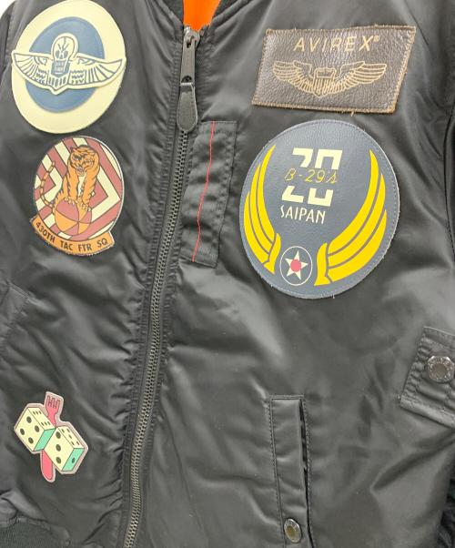 AVIREX（アヴィレックス）AVIREX (アヴィレックス) AVIREX　フライトジャケット ブラック サイズ:XLの古着・服飾アイテム