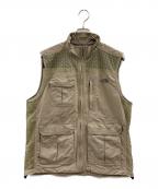 THE NORTH FACEザ ノース フェイス）の古着「THE NORTH FACE　ナイロンベスト」｜ベージュ