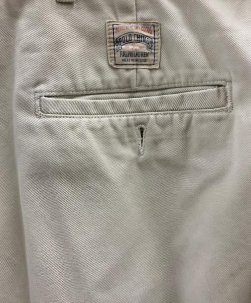 POLO RALPH LAUREN（ポロ・ラルフローレン）POLO RALPH LAUREN (ポロ・ラルフローレン) タックパンツ ベージュ サイズ:W38の古着・服飾アイテム