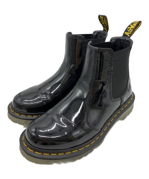 Dr.Martens（ドクターマーチン）Dr.Martens (ドクターマーチン) Dr.Martens　チェルシーブーツ　パテント　サイドゴアブーツ ブラック サイズ:UK5の古着・服飾アイテム