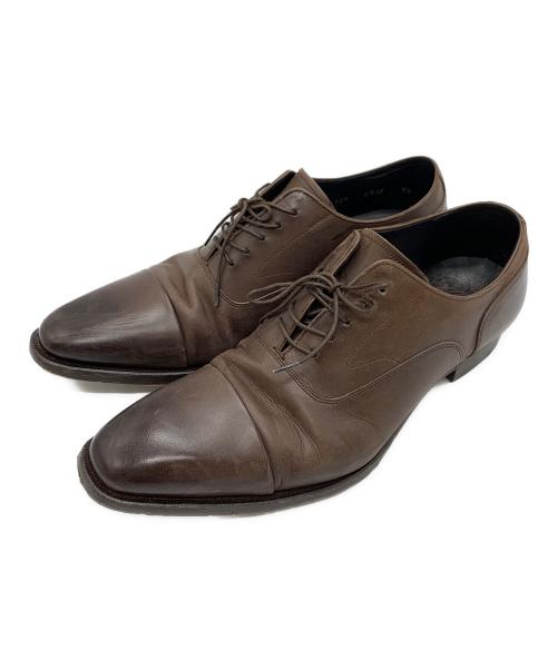 SHETLAND FOX（シェットランドフォックス）SHETLAND FOX (シェットランドフォックス) SHETLAND FOX　ストレートチップシューズ ブラウン サイズ:7 1/2の古着・服飾アイテム