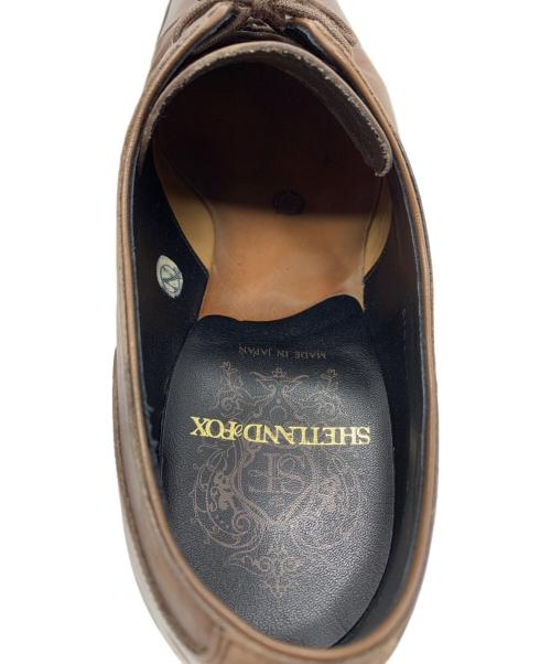 SHETLAND FOX（シェットランドフォックス）SHETLAND FOX (シェットランドフォックス) SHETLAND FOX　ストレートチップシューズ ブラウン サイズ:7 1/2の古着・服飾アイテム