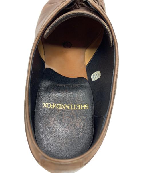 SHETLAND FOX（シェットランドフォックス）SHETLAND FOX (シェットランドフォックス) SHETLAND FOX　ストレートチップシューズ ブラウン サイズ:7 1/2の古着・服飾アイテム