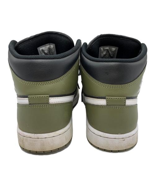 NIKE（ナイキ）NIKE (ナイキ) NIKE　Air Jordan 1 Mid　スニーカー オリーブ×ブラック サイズ:27.5ｃｍの古着・服飾アイテム