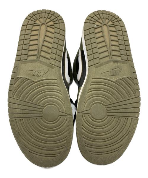 NIKE（ナイキ）NIKE (ナイキ) NIKE　Air Jordan 1 Mid　スニーカー オリーブ×ブラック サイズ:27.5ｃｍの古着・服飾アイテム