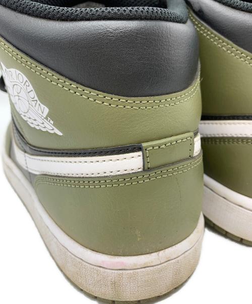 NIKE（ナイキ）NIKE (ナイキ) NIKE　Air Jordan 1 Mid　スニーカー オリーブ×ブラック サイズ:27.5ｃｍの古着・服飾アイテム