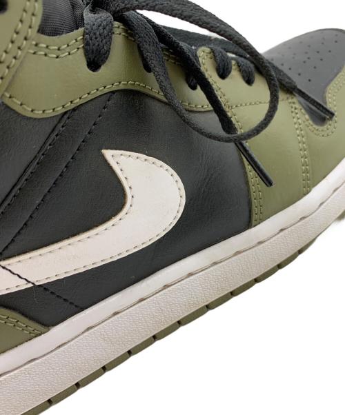 NIKE（ナイキ）NIKE (ナイキ) NIKE　Air Jordan 1 Mid　スニーカー オリーブ×ブラック サイズ:27.5ｃｍの古着・服飾アイテム