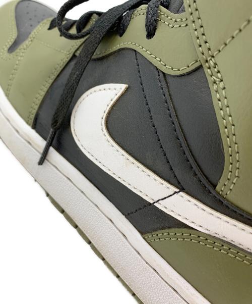 NIKE（ナイキ）NIKE (ナイキ) NIKE　Air Jordan 1 Mid　スニーカー オリーブ×ブラック サイズ:27.5ｃｍの古着・服飾アイテム