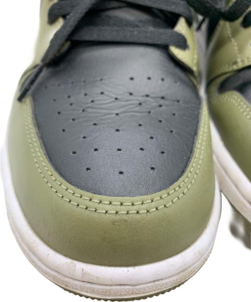 NIKE（ナイキ）NIKE (ナイキ) NIKE　Air Jordan 1 Mid　スニーカー オリーブ×ブラック サイズ:27.5ｃｍの古着・服飾アイテム