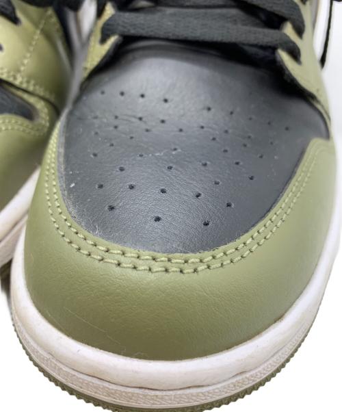NIKE（ナイキ）NIKE (ナイキ) NIKE　Air Jordan 1 Mid　スニーカー オリーブ×ブラック サイズ:27.5ｃｍの古着・服飾アイテム