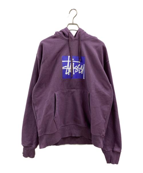 stussy（ステューシー）stussy (ステューシー) stussy　プルオーバーパーカー パープル サイズ:Lの古着・服飾アイテム