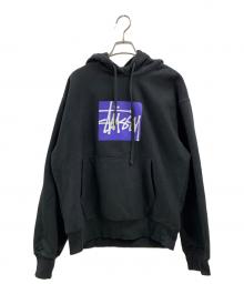 stussy（ステューシー）の古着「stussy　プルオーバーパーカー」｜ブラック