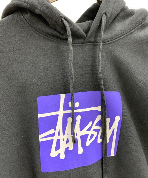 stussy（ステューシー）stussy (ステューシー) stussy　プルオーバーパーカー ブラック サイズ:Mの古着・服飾アイテム