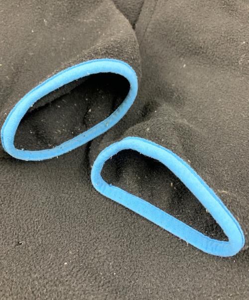 Patagonia（パタゴニア）Patagonia (パタゴニア) Patagonia　ライトウェイト・シンチラ・スナップT　フリースジャケット ブラック×ブルー サイズ:XLの古着・服飾アイテム