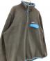 中古・古着 Patagonia (パタゴニア) Patagonia　ライトウェイト・シンチラ・スナップT　フリースジャケット ブラック×ブルー サイズ:XL：14000円