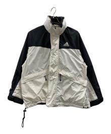 adidas ADVENTURE（アディダスアドベンチャー）の古着「adidas ADVENTURE　ウインドブレーカー」｜ホワイト×ブラック