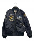 AVIREXアヴィレックス）の古着「AVIREX　フライトジャケット」｜ブラック