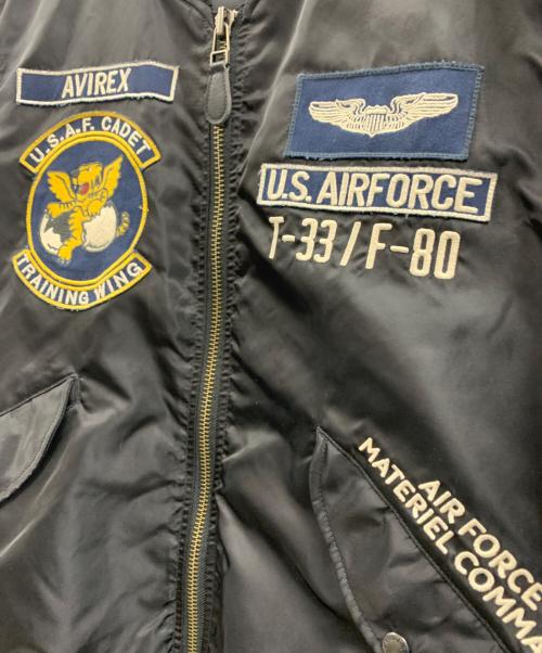 AVIREX（アヴィレックス）AVIREX (アヴィレックス) AVIREX　フライトジャケット ブラック サイズ:XLの古着・服飾アイテム
