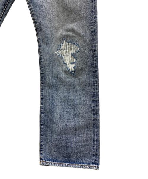 UNION（ユニオン）UNION (ユニオン) UNION ダメージ加工デニムパンツ インディゴ サイズ:2の古着・服飾アイテム