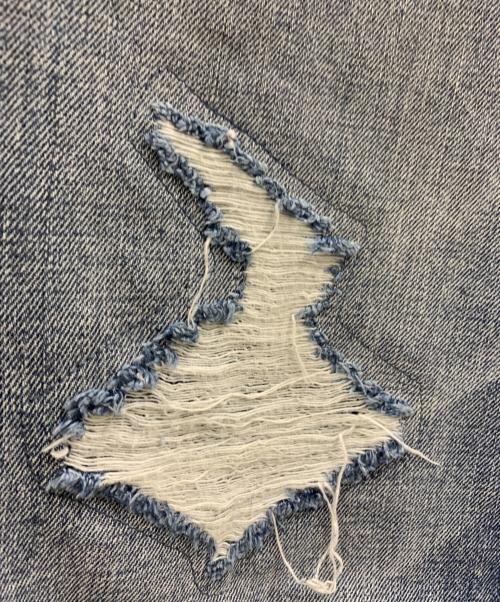 UNION（ユニオン）UNION (ユニオン) UNION ダメージ加工デニムパンツ インディゴ サイズ:2の古着・服飾アイテム