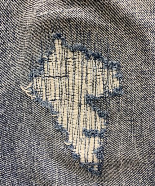 UNION（ユニオン）UNION (ユニオン) UNION ダメージ加工デニムパンツ インディゴ サイズ:2の古着・服飾アイテム