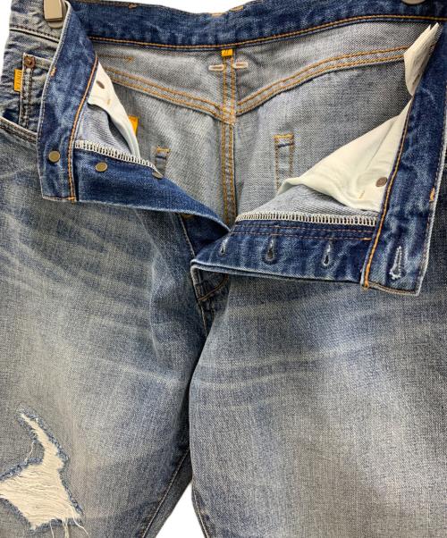 UNION（ユニオン）UNION (ユニオン) UNION ダメージ加工デニムパンツ インディゴ サイズ:2の古着・服飾アイテム