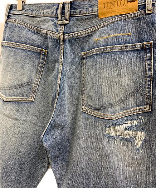 UNION（ユニオン）UNION (ユニオン) UNION ダメージ加工デニムパンツ インディゴ サイズ:2の古着・服飾アイテム