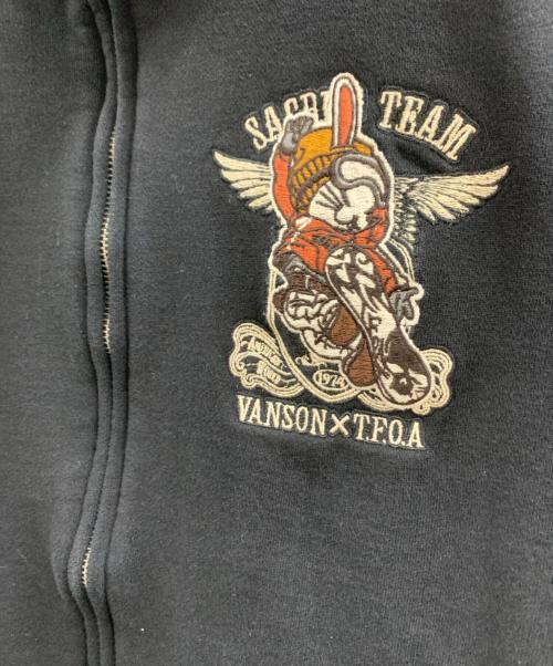 VANSON（バンソン）VANSON (バンソン) VANSON　ジップジャケット ブラック サイズ:Lの古着・服飾アイテム