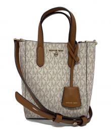 MICHAEL KORS（マイケル・コース）の古着「2WAYショルダーバッグ」｜アイボリー×ブラウン