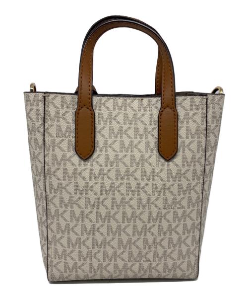 MICHAEL KORS（マイケル・コース）MICHAEL KORS (マイケル・コース) 2WAYショルダーバッグ アイボリー×ブラウンの古着・服飾アイテム