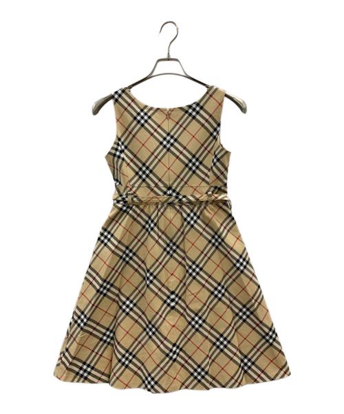 BURBERRY BLUE LABEL（バーバリー ブルー レーベル）BURBERRY BLUE LABEL (バーバリー ブルー レーベル) BURBERRY BLUE LABEL　ノースリーブワンピース ブラウン サイズ:38の古着・服飾アイテム