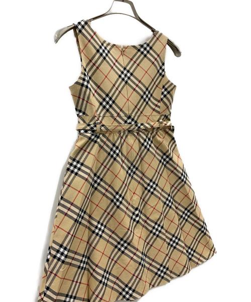BURBERRY BLUE LABEL（バーバリー ブルー レーベル）BURBERRY BLUE LABEL (バーバリー ブルー レーベル) BURBERRY BLUE LABEL　ノースリーブワンピース ブラウン サイズ:38の古着・服飾アイテム