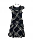 BURBERRY BLUE LABELバーバリー ブルー レーベル）の古着「BURBERRY BLUE LABEL　ノースリーブワンピース」｜ブラック
