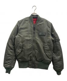 ALPHA（アルファ）の古着「MA-1ジャケット」｜カーキ×レッド