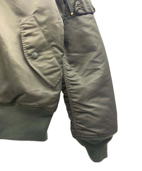 ALPHA（アルファ）ALPHA (アルファ) MA-1ジャケット カーキ×レッド サイズ:Mの古着・服飾アイテム