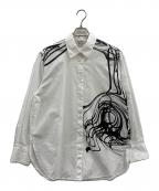 Desigualデシグアル）の古着「Desigual　長袖シャツ」｜ホワイト×ブラック