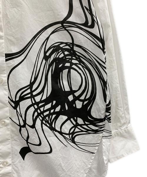 Desigual（デシグアル）Desigual (デシグアル) Desigual　長袖シャツ ホワイト×ブラック サイズ:SMの古着・服飾アイテム