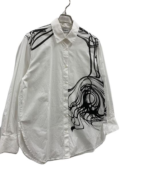 Desigual（デシグアル）Desigual (デシグアル) Desigual　長袖シャツ ホワイト×ブラック サイズ:SMの古着・服飾アイテム