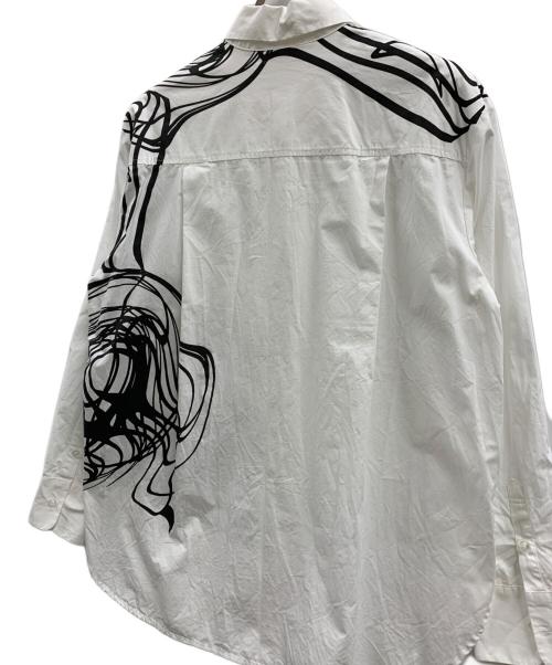 Desigual（デシグアル）Desigual (デシグアル) Desigual　長袖シャツ ホワイト×ブラック サイズ:SMの古着・服飾アイテム