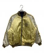 BOSSボス）の古着「リバーシブルジャンパー」｜ゴールド×ネイビー