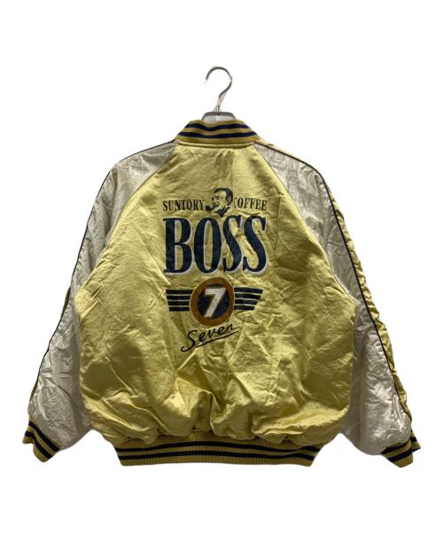 BOSS（ボス）BOSS (ボス) リバーシブルジャンパー ゴールド×ネイビー サイズ:不明の古着・服飾アイテム