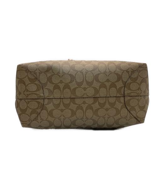 COACH（コーチ）COACH (コーチ) COACH　シグネチャー　トートバッグ ベージュ×ブラウンの古着・服飾アイテム