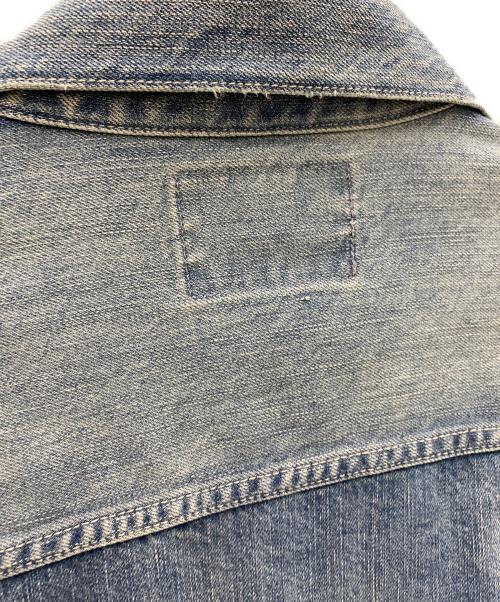 Liberaiders（リベレイダース）Liberaiders (リベレイダース) Liberaiders  FLAG DENIM JACKET ペイントデニムジャケット インディゴ サイズ:Mの古着・服飾アイテム