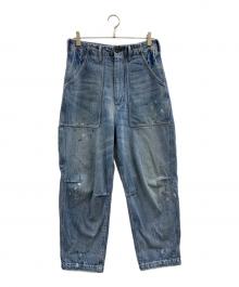 Liberaiders（リベレイダース）の古着「Liberaiders　ベイカーデニムサルエルパンツ　　デニムパンツ」｜インディゴ