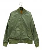 ballaholicボーラホリック）の古着「MA-1ジャケット」｜オリーブ×ブラウン