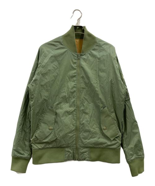 ballaholic（ボーラホリック）ballaholic (ボーラホリック) MA-1ジャケット オリーブ×ブラウン サイズ:Lの古着・服飾アイテム