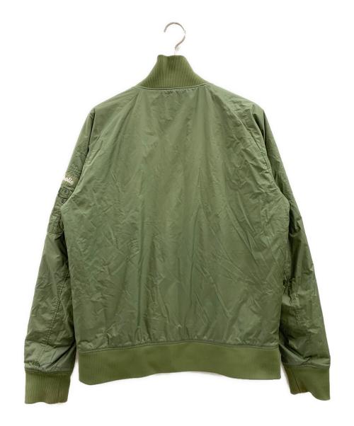 ballaholic（ボーラホリック）ballaholic (ボーラホリック) MA-1ジャケット オリーブ×ブラウン サイズ:Lの古着・服飾アイテム