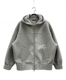 JEANASIS（ジーナシス）の古着「ジップパーカー」｜グレー